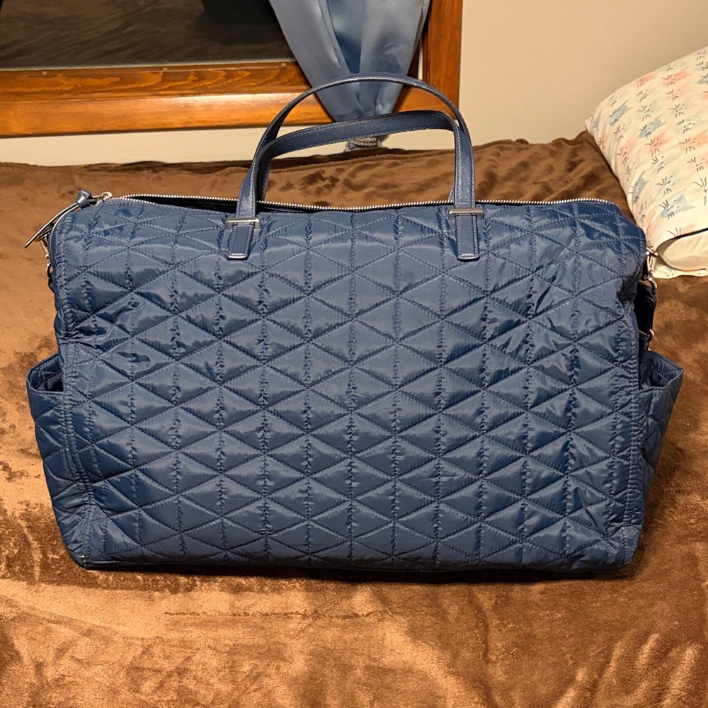Kate Spade Navy Quilted Travel Bag - Picture 7 of 10